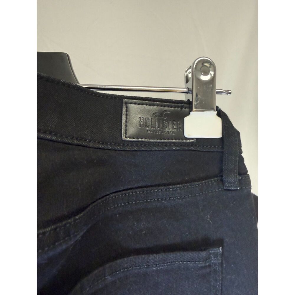 Hollister Black Distressed Ripped High Rise Super Skinny Jeans Women’s 5R - Picture 5 of 8